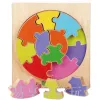 DIY Colorful Bean-shaped House jigsaw puzzle toy set, trendy handmade and educational gift Item Picture